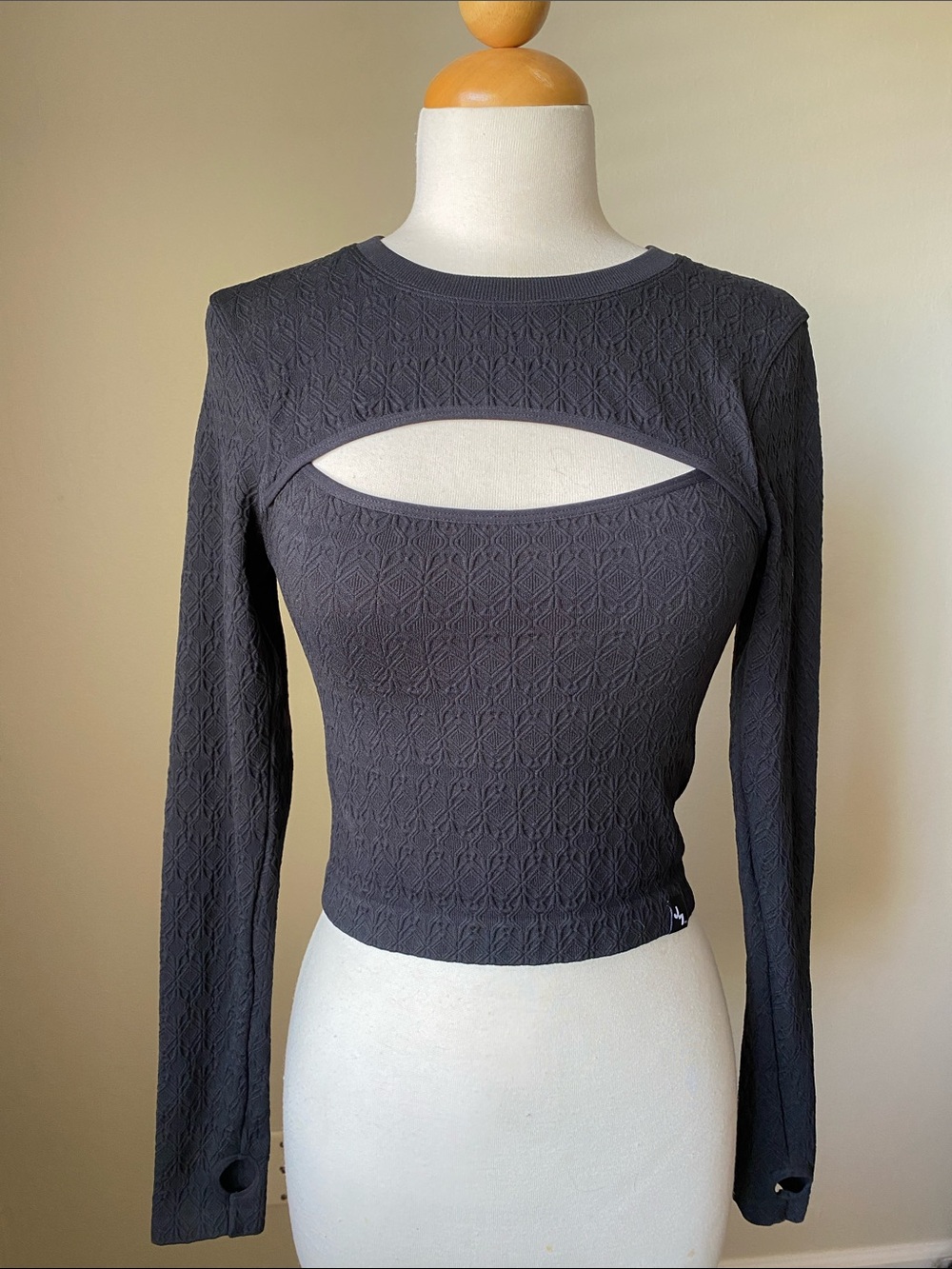 JoyLab Long Sleeve Cutout Top